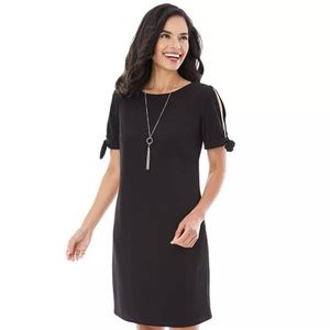 Like New • Black AB Studio Cold-Shoulder Shift
